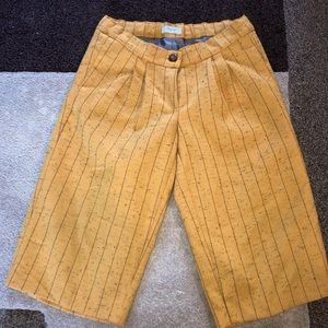 Foque mustard striped Bermuda shorts size 6